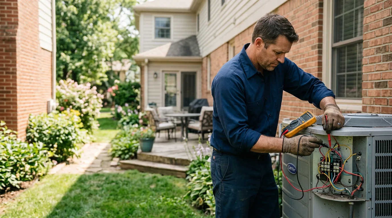 HVAC technician working near Warren, MI